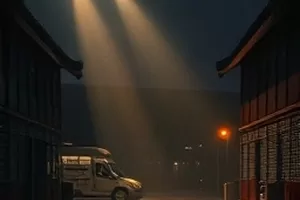 悬疑剧《雾锁千灯》封面，雾中的千盏灯笼连成一片